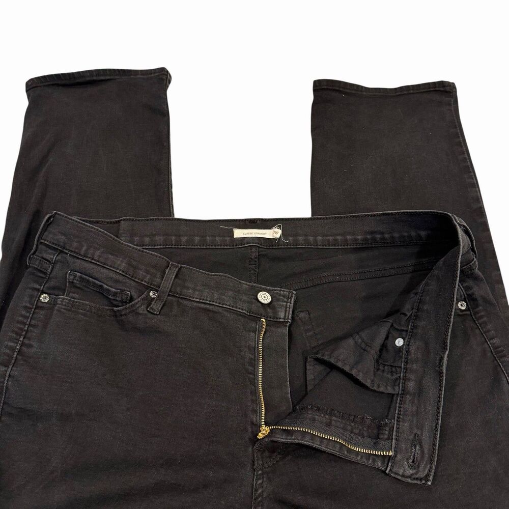 Levi’s Jeans Classic Straight Womens 20W Black Tab Denim Stretch Plus Size - Picture 4 of 11